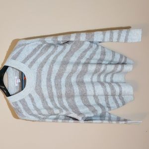 Joe Fresh| NWT Brown Striped Crew Neck Sweater Acrylic Polyester Blend